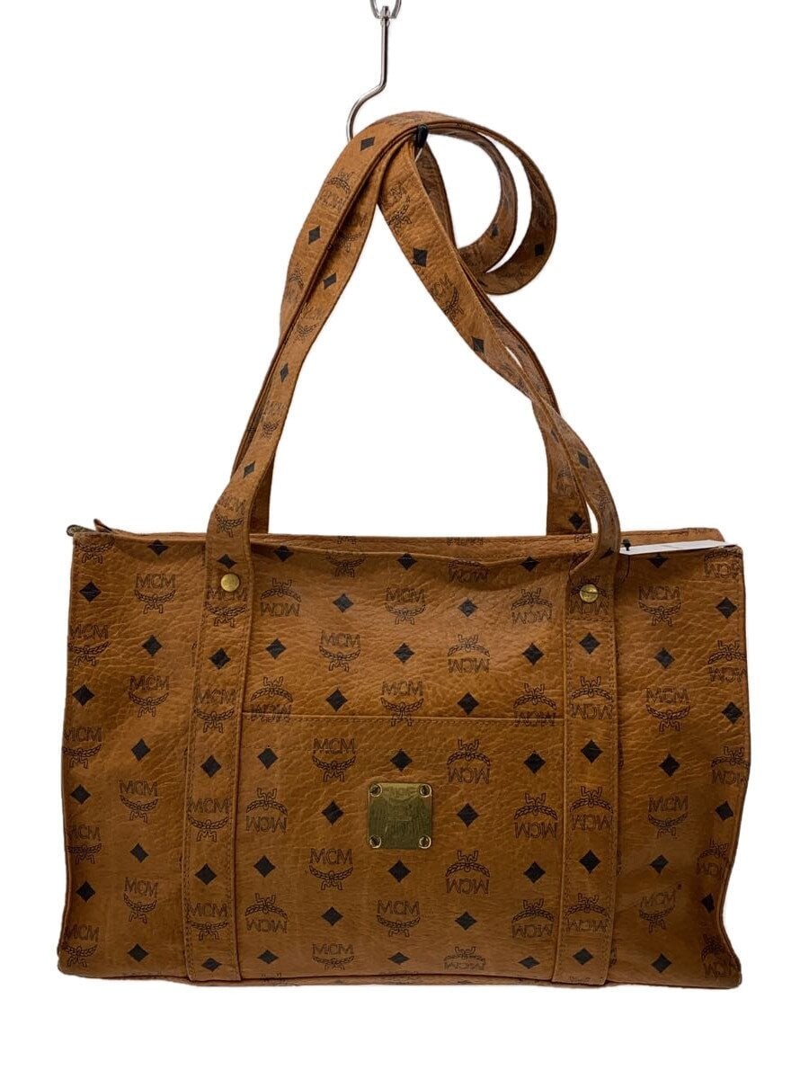 トートバッグ Mcm Visetos Brown Logo Tote Bag MCM Tote Bag brown Visetos Pattern | eBay