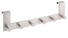 Axentia Door Hanger with 6 Hooks, Coat Hooks for The Door No Drilling Required
