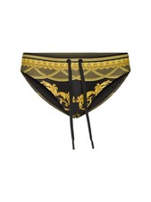 Versace Mens Multi-Color Swimwear Slip Versac...