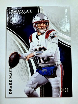 2025 Drake Maye SP 10/99 Panini Immaculate #21 Jersey Match 1/1 Silver Prizm NFL