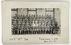 1917 RPPC Co C 15th Infantry in Tongshan China WWI Military Group Photo Postcard