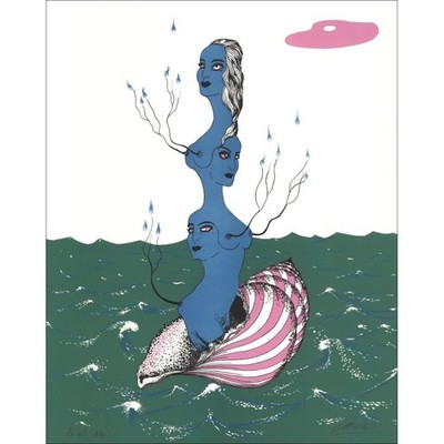 LABISSE Félix - original lithograph ''Histoire Naturelle, L'Arthémise'' 56x45cm