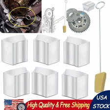 6pcs Cam Phaser Lock Out Kit & Timing Chain Locking Wedge Tool For Ford 4.6/5.4L