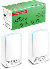 Plug in Air Purifier 2 Pack   Ionizer Air Purifier, Quiet Negative Ion Air Pur