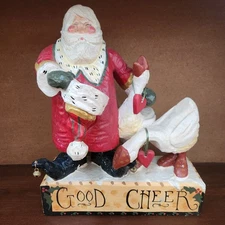 House of Hatten Christmas Santa  D. Calla  STUNNING! w/geese 1998 Good Cheer