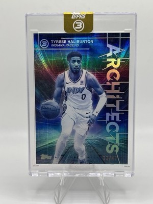 2025-26 Topps Three - Architects Tyrese Haliburton #AR-21 /49