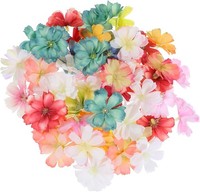 KüNstliche Blumen 50 StüCk Bunt Blumendeko Tischdeko Seidenblumen Hochzeit