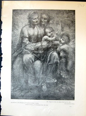 Alte Jungfrau Anna Christkind Hl. Johannes Vinci Leonardo 1903 Art Journa 20.