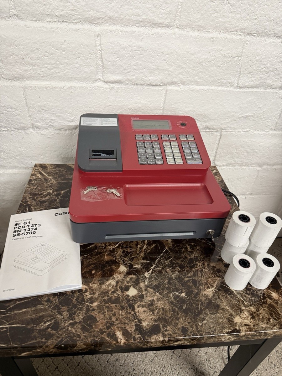 Casio SE-G1SC-PK Electronic Cash Register - Pink for sale online