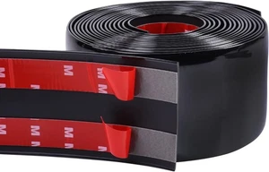 16FT Automotive Trim Molding 2"(50mm) Wide Car Side 2" (50mm) Wide Glossy Black - Picture 1 of 7