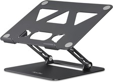 Aoviho Adjustable Laptop Stand for Desk, Portable Laptop Stand Holder and Ris...