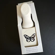New Martha Stewart Double MONARCH BUTTERFLY Craft Punch Paper Card Free Shipping