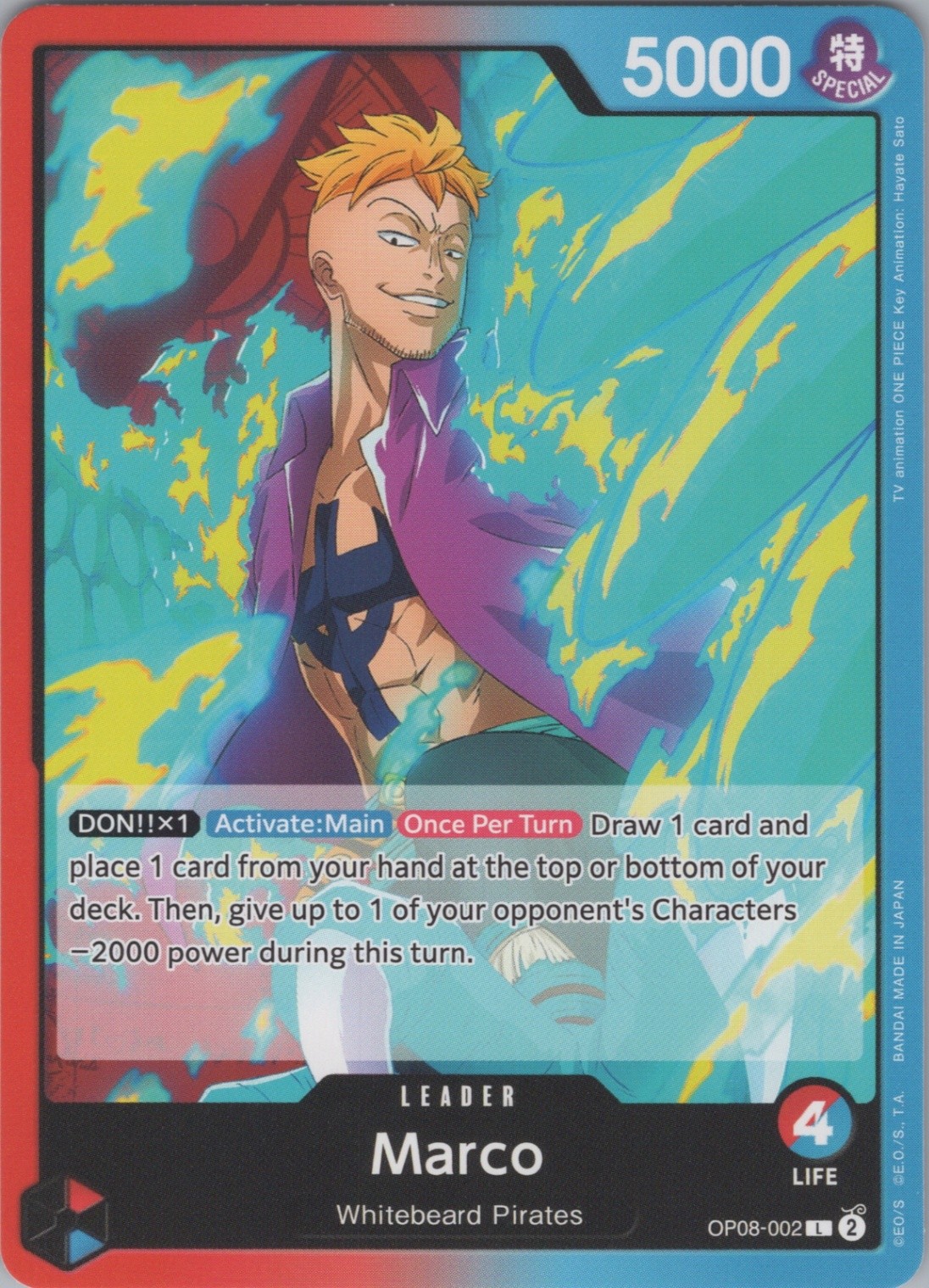 Normal Marco L Two Legends OP08-002 NM