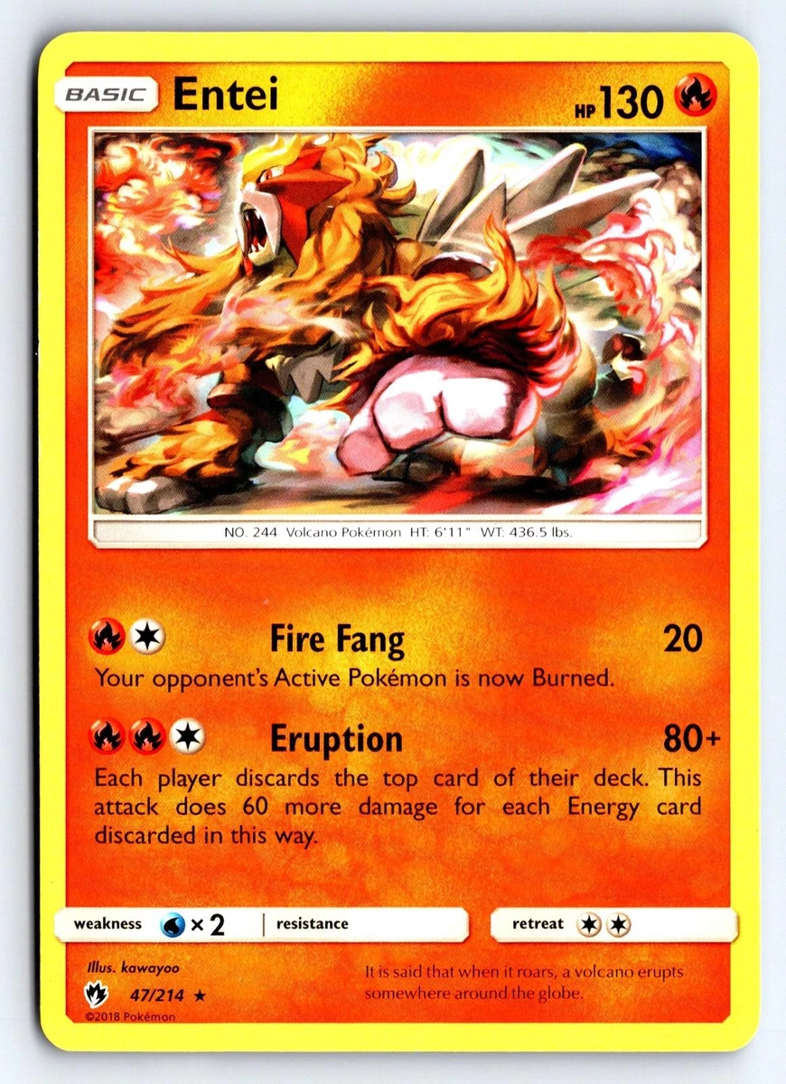 how much is a entei pokemon card worth Entei Holo Pokémon TCG Individual Collectible Card Game Cards for sale