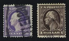 CKStamps: US Stamps Collection Scott#341 342 Washington Used