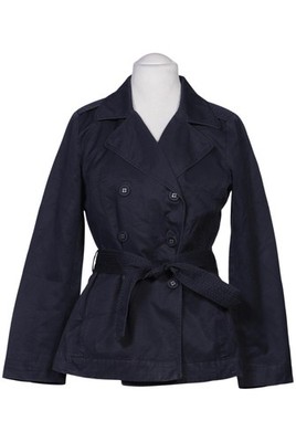 GANT Mantel Damen Jacke Parka Gr. L Baumwolle Leinen Marineblau #k6l54m0