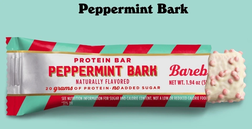 42,41€/kg Barebells Protein Bar 12x 55 g Peppermint Bark Sonderedition!