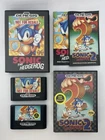Sonic 1 & Sonic 2 Not For Resale Sega Genesis Tested Working CIB Lot