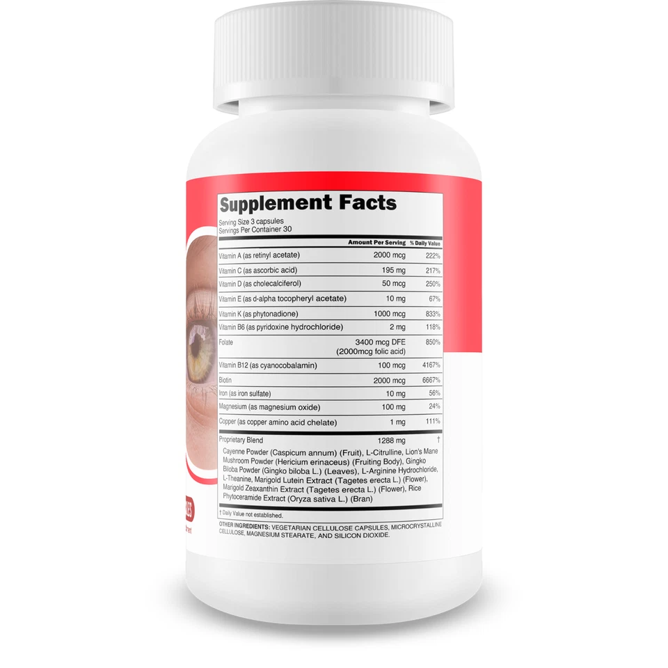 Red Root Hack Vision Supplement - Our Best Eye Pills for Ocular Clog & Vision - Image 2 of 4