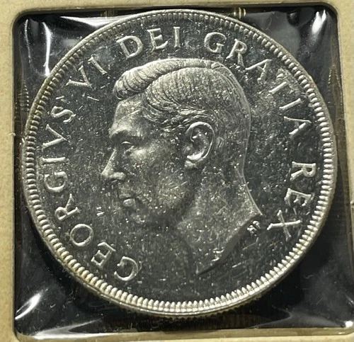 Canada 1950 Dollar Silver Coin : ASW  0.600 oz-PF9602705