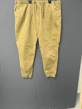 American Eagle Outfitters Flex Trekker Jogger Pants Mens L Khaki Cotton Tapered