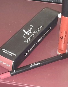 Beauty Vaulte Lipstick/ LipLiner  Color Erupt Lip Set New