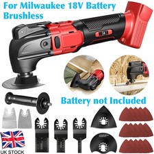 6 SPEED Cordless Oscillating Multi Tool For Milwaukee 18V For Scraping /Sanding