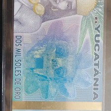 2012 Mayan Culture Commemorative Banknote - 2000 Soles de Oro, Unused