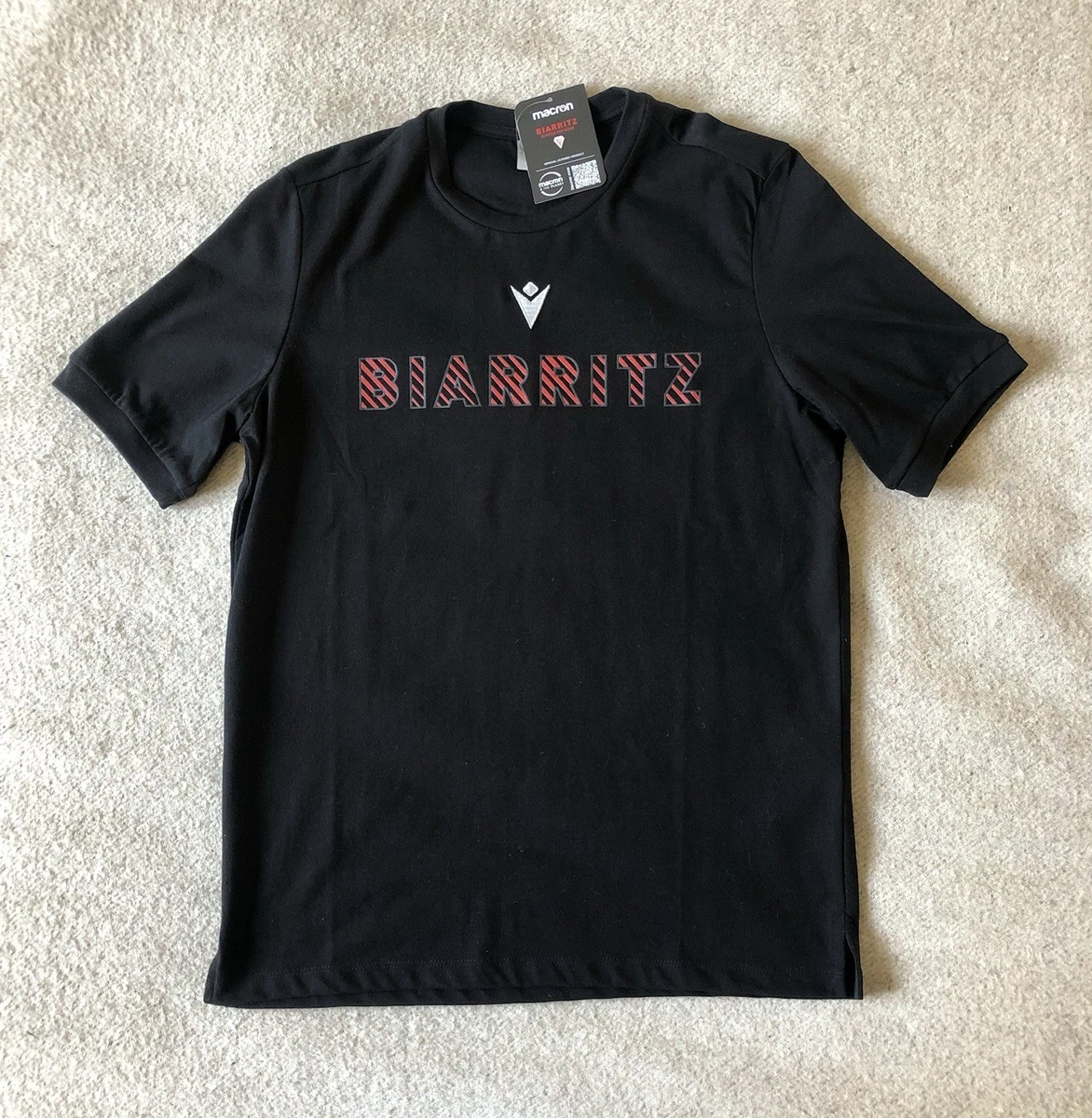 Short De Rugby Vintage – Biarritz Olympique – Macron – Taille L – Noir