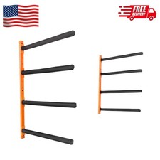 Mount Hanger Rack Kayak Storage Wall for 4 Canoe Paddle Kayak Hanging Hook