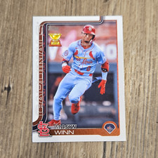 Topps 2025 Series 1 Masyn Winn Rookie Card #22 St. Louis Cardinals MLB. rookie card picture