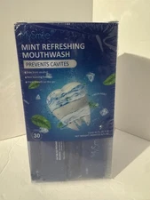 MYSMILE 30pk MOUTHWASH ALCOHOL FREE FOR BAD BREATH ORAL RINSE FLUORIDE FREE