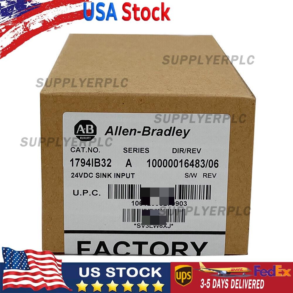 New Factory Sealed Allen Bradley 1794-IB32 FLEX I/O SER A Input Module 1794IB32