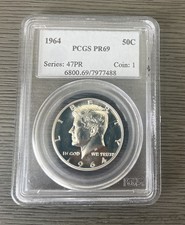1964 Kennedy .50 Half Dollar PCGS PR69