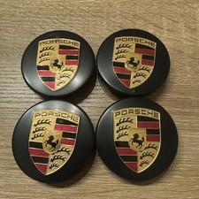 Porsche 911 • 991/992 Black Center Lock Wheel Caps #99136120720 #9P1601349BJE1