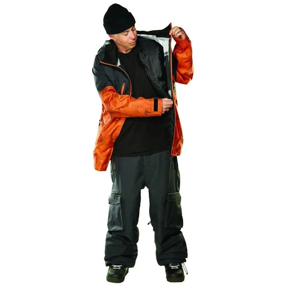 Chaqueta para Nieve Thirtytwo TM-3, Para Hombre Grande, Negra/Naranja Nueva Foto 4 de 4
