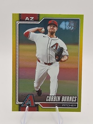 2026 Topps Baseball Series 2 Yellow Rainbow Foil #630 Corbin Burnes 188/399