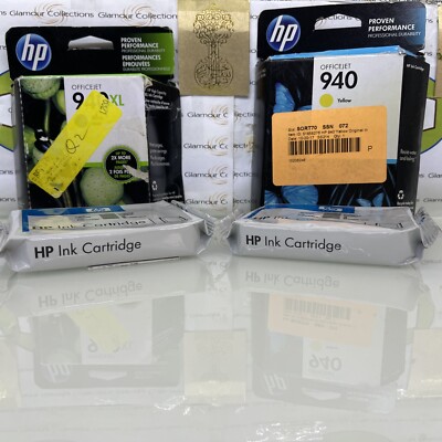 GENUINE HP 940XL 940 Ink Cartridge 4-Pack for Officejet pro 8000 8500 (M57)