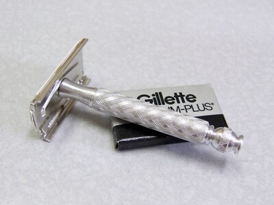 Vintage NOS Gillette Military Production Spiral Tech DE Safety