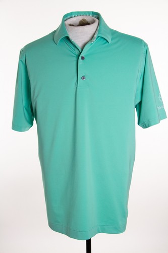 Footjoy ProDry Mens M Green Solid Golf Polo SS Shirt Perfect Swing embroidery