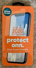 Protect Onn Clear Glass Screen Protector Fits iPhone 12 Mini (2020) NEW SEALED!