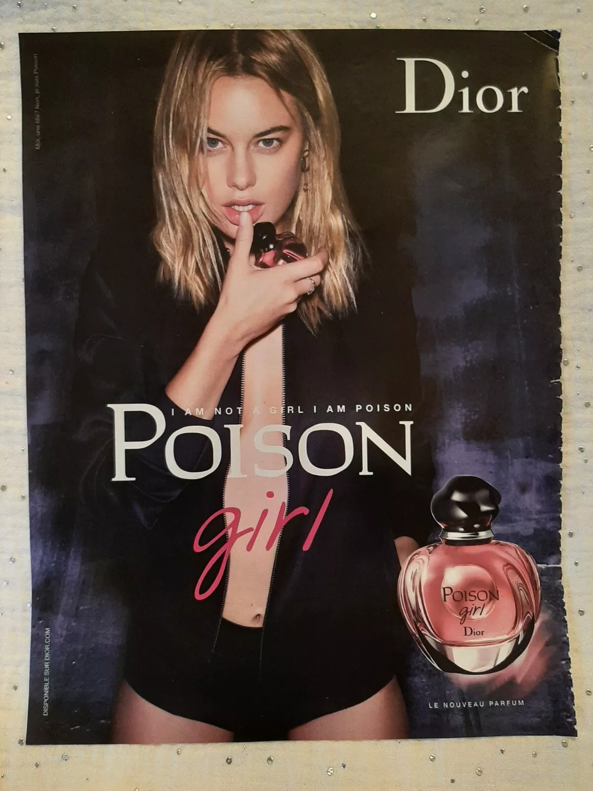 Publicité papier Parfum. Perfume Ad C. Dior Poison Girl de 2016