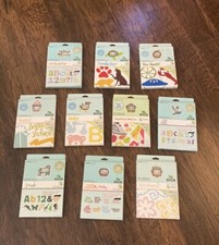 NIP Lot of 10 - Making Memories SLICE Design Card Fonts