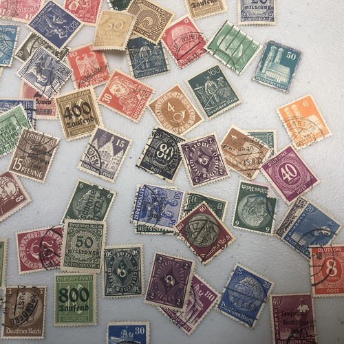 Vintage Germany Stamp Lot Post Marked And Unused - Bild 5 von 7