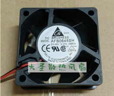 one DELTA Fan AFB0648SH DC48V 0.17A 6025 6CM 2 wire cooling fan 9