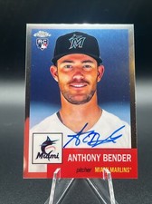 2022 Topps Chrome Platinum Anniversary CPA-ABE Anthony Bender RC On Card Auto