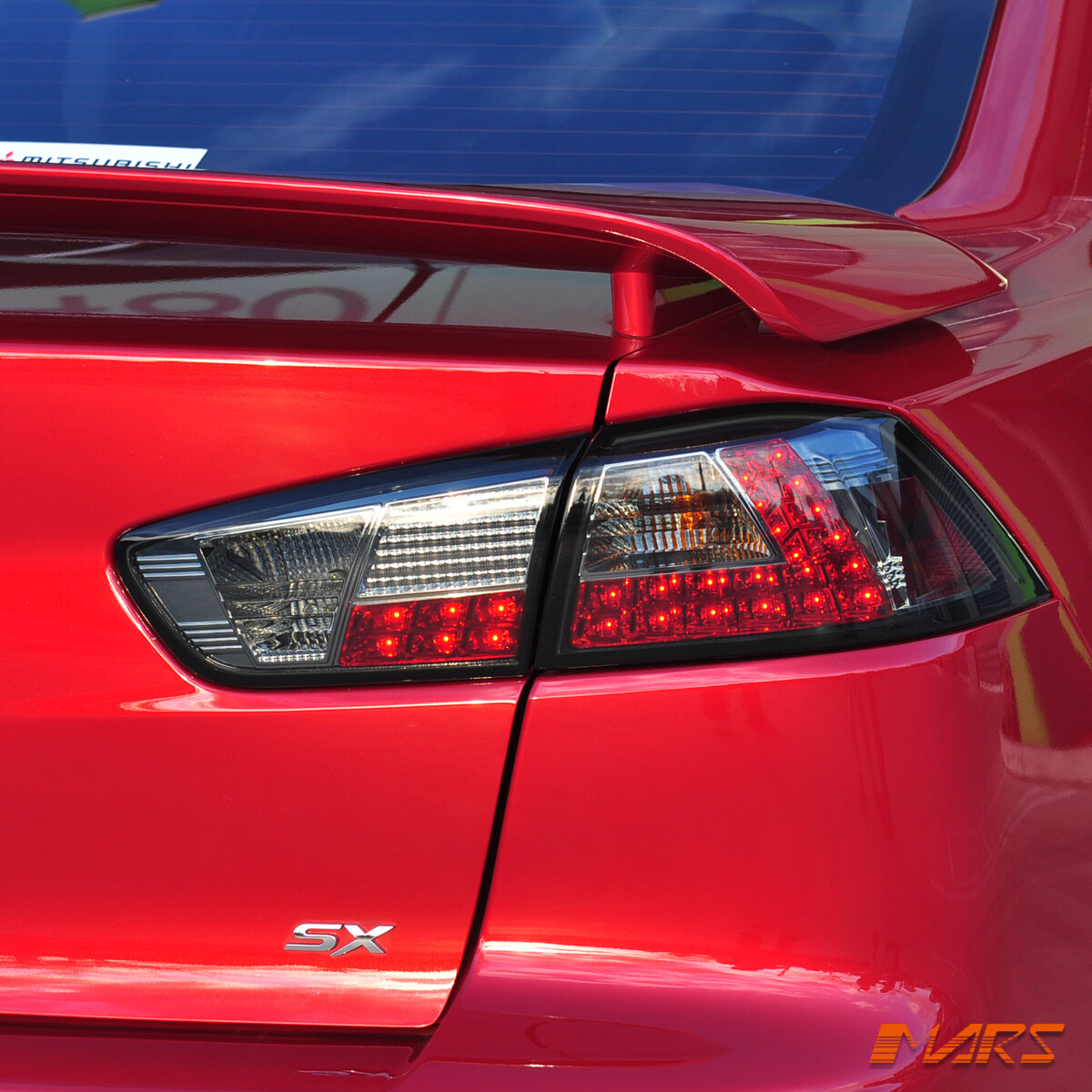 Smoked LED TailLight Tail Lights for MITSUBISHI LANCER SEDAN 07-18