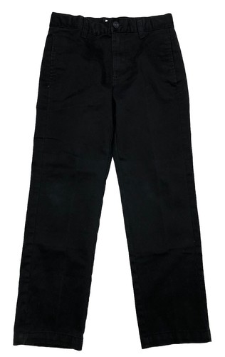 Cat & Jack Kids Boys 10 Chino Pants Straight Leg Adjustable Waist Black
