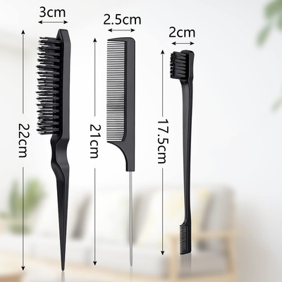 5-teiliges Sleek Bun Bürsten Set – Für Glatte Frisuren, Zöpfe & Hair Styling