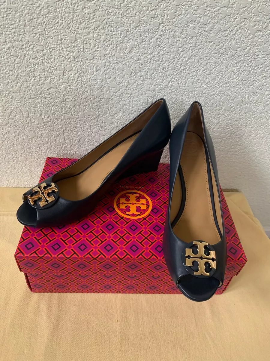 Tory burch shop open toe wedges